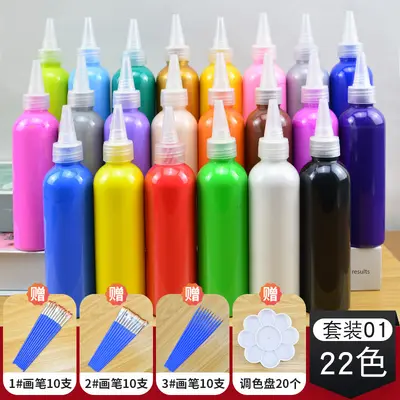 Akrilik Boya 200 ml 22 Renk Seti DIY