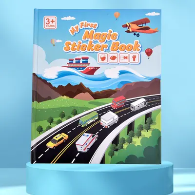 Çocuklar İçin Montessori Jöle Sessiz Çıkartma Kitabı, Erken Eğitim Meşgul Kitap Puzzle - 8