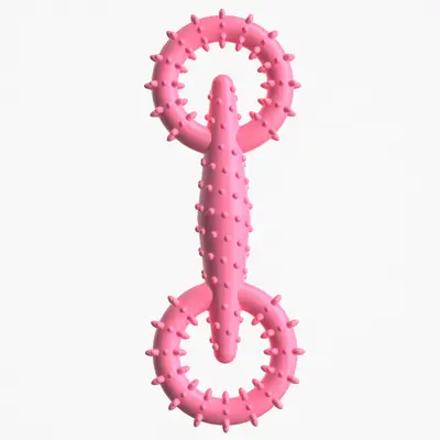 TPR Pet Pull Ring Dog Chew Toy, Interactive - 10