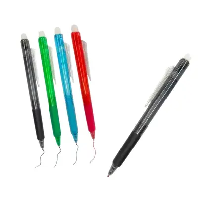 Radierbare Gelstifte 12er Set, einziehbar, 0,7 mm Spitze - 6