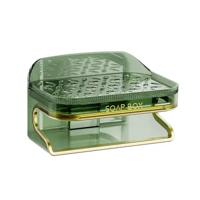 Drainable Bathroom Soap Dish, Light Luxury Design, Water-Saving - 7