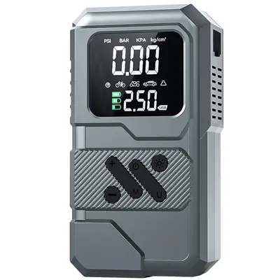 Car Jump Starter Power Bank with Tire Inflator Combo - Portable Vehicle Battery Emergency Booster Pack and Air Pump