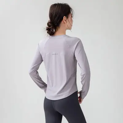 Women's Quick-Dry Loose Long Sleeve Sports Top, Breathable