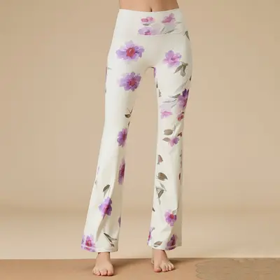 26 Print Yoga Pants Women High Waist Flare - 10