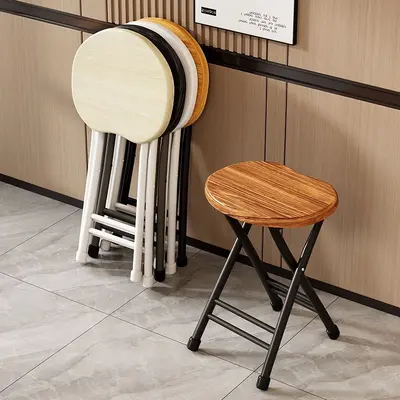 Katlanabilir Taşınabilir Tabure, Dayanıklı Şeftali Tipi Ev ve Balkon Tabureği