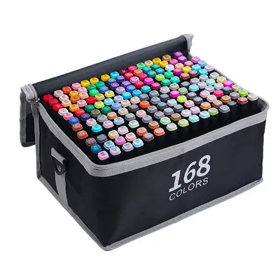 Double-Ended Refillable Marker Set, 36 to 168 Colors, Oil-Based
