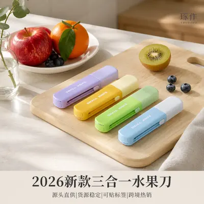 3 in 1 mini taşınabilir meyve sebze soyacağı - 2