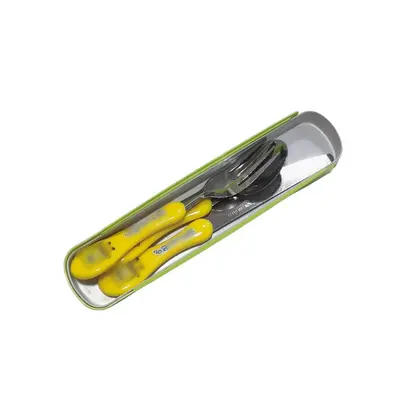 Beliebtes Lieblings-Cartoon-Löffel-Dreier-Gabel-Messer-Set aus Edelstahl Haushaltstyp Kinder mit Griff Kürbis-Löffel Hersteller - 12