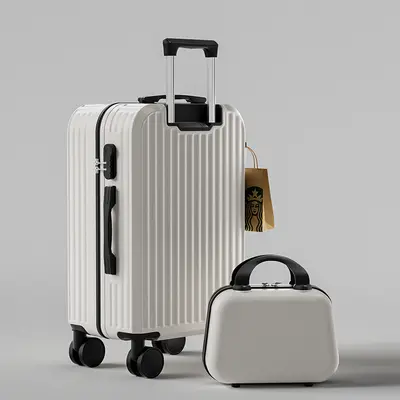 2025 Korean style wheeled luggage, stylish, sturdy and durable suitcase, universal silent wheels, coded box for male and female students - 7
