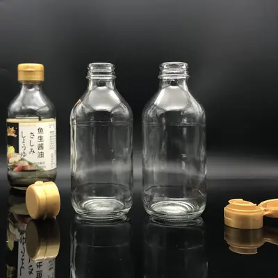 200-ml-Glasflasche im japanischen Stil für Soßen