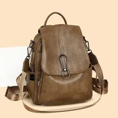 2026 Women's Retro Backpack, Large Capacity for Travel and Commuting - 4