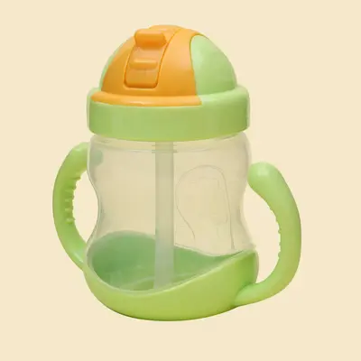 Bebek Pipetli Eğitim Bardağı, Çift Kulplu, 280 ml - 7
