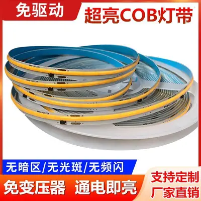COB LED Strip Light Driver-Free Power Supply High Voltage 220V LED Home Decoration Ceiling ROHS Cross-Border Direct Plug Ready-to-Use Luminous Light Strip - 8