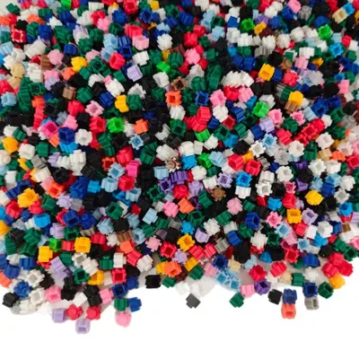 8mm Square Connecting Small Building Blocks Children's DIY, Sold by Weight - 6