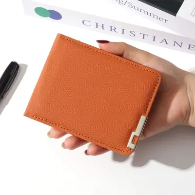 Men's Short Leather Slim Wallet with Multiple Card Slots - 2