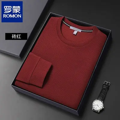 Men's Round Neck Long Sleeve Sweatshirt, Spring 2026 - 13