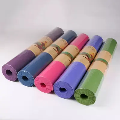 Tek Renk TPE Yoga Matı 8 mm Kalın 183x61 cm - 3
