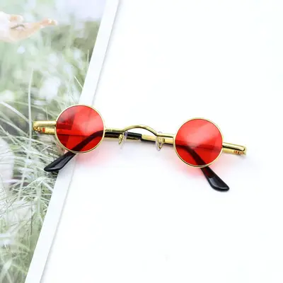 Men's Round Retro Small-Frame Sunglasses - 11