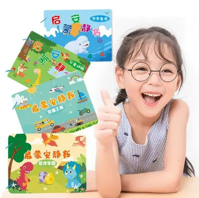 Quiet Book for Ages 2-3 with Velcro Cognitive Activities - 4