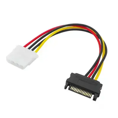 SATA Male to IDE Female Power Cable, Reverse Cable, 1-to-2 Splitter