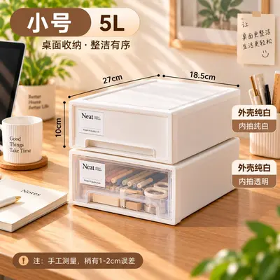 家用抽屉药箱药品收纳盒家庭药物分类收纳箱桌面防尘医药整理盒 - 8