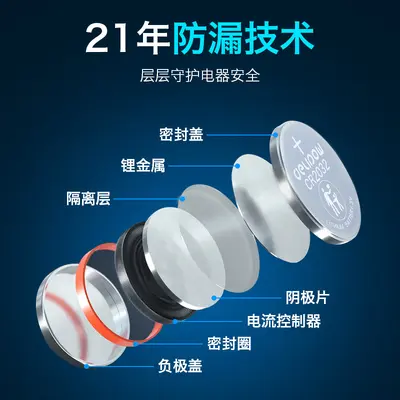 CR2032 3V Lithium Button Battery for Watches and Car Keys