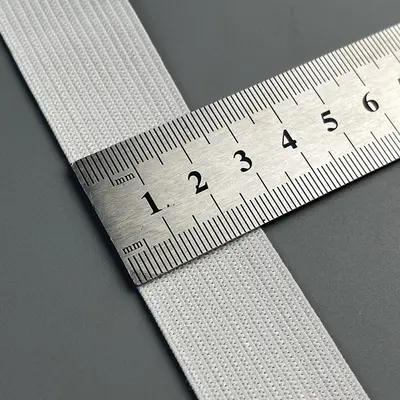 Elastikband 4 cm hohe Elastizität Schwarz Weiß Bekleidungszubehör - 12