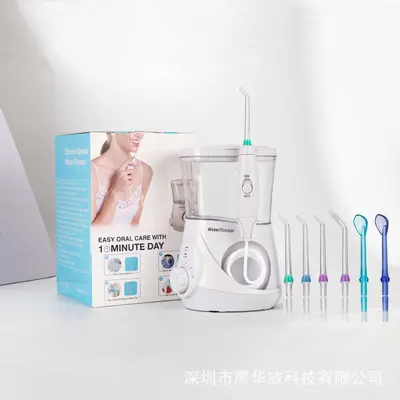 2-in-1 Adjustable Countertop Water Flosser, High Pressure