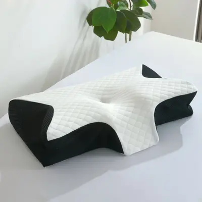 Grenzüberschreitender Außenhandel Schmetterlings-Nackenkissen atmungsaktiv Nackenunterstützung Schmetterlings-Memory-Kissen Schlaf-Halswirbel-Kissen langsam federnd Memory-Foam-Kissen Kern - 7