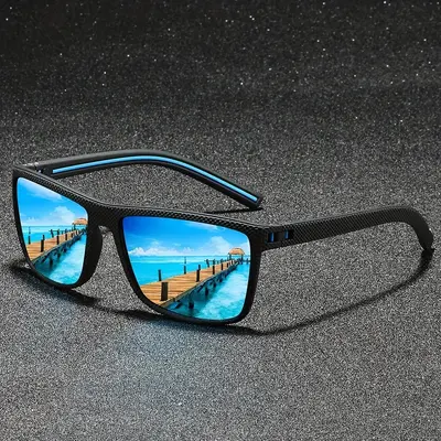 Men's Sports Cycling Polarized Sunglasses Model 565 Spring Hinge Wire Frame - 8