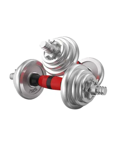 Electroplated barbell set, 20-60kg, two-in-one