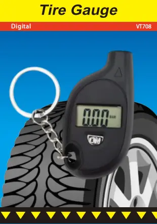 Tire pressure gauge car tire keychain digital display mini high precision tire pressure meter cross-border sourcing factory wholesale in stock - 9