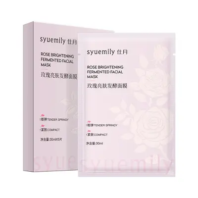 Shiyue Rose Brightening Fermented Mask Moisturizing Stabilizing Soothing Herbal Plant Extract Mask Rose Essence Original Liquid Mask