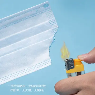 Disposable Medical Surgical Masks, 50 Pcs, Three-Layer, Individually Packed