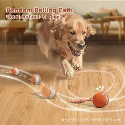 Bissfester Hüpfball mit Seil für Hunde - 2