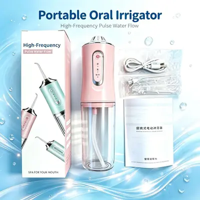 Portable electric oral irrigator, ultrasonic technology