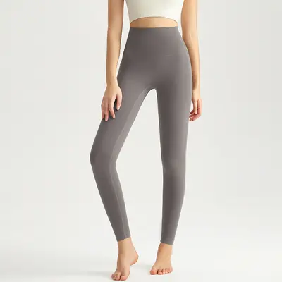 Damen-Yogahose, hohe Taille, Po-Lifting, antibakteriell - 8