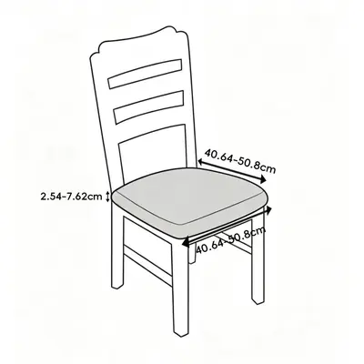 T-Hocker-Bezug aus Plüsch, langes Modell