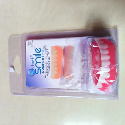第四代 白色牙齿套假牙贴硅胶仿真牙齿牙套牙贴微笑假牙套