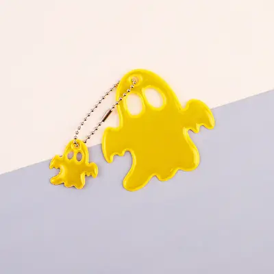 Reflective PVC Night Safety Pendant for Bicycles, Double-Sided - 12