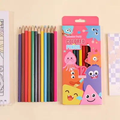 Cute Monster 12-Colour Pencil Set in Box, Erasable, EN71 Certified - 10