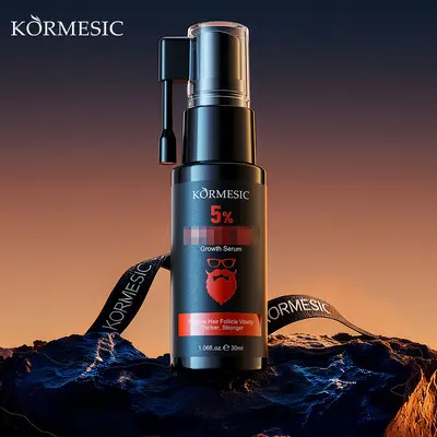 KORMESIC5%米诺头发和胡须生长精华头发护理serum oil英文包装