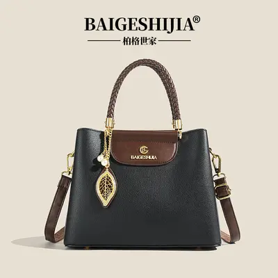 Soft Leather Crossbody Bag for Women, Multi-Compartment Large-Capacity Mom Bag - 6