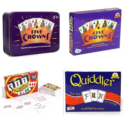 FIVE CROWNS Card Game in Tin Box for Family and Friends