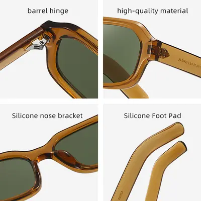 Unisex Sunglasses with UV Protection, Minimalist Design, Suitable for Driving