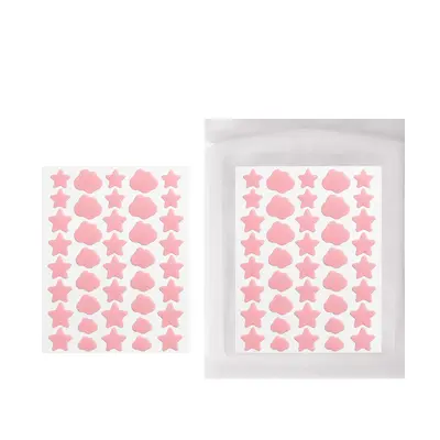Colorful Cloud Star Acne Patches, 40 Pieces, Hydrocolloid