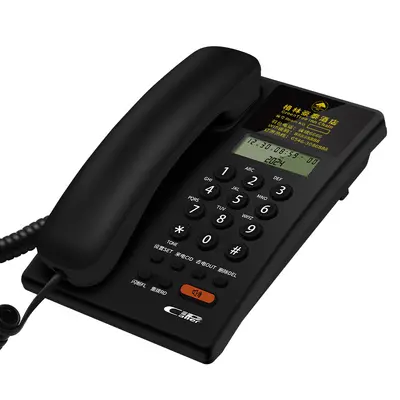 Hotel Telephone for Guest Rooms and Reception, Printable Logo, Desk and Wall Mount