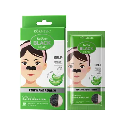 KORMESIC Bamboo Charcoal Nose Strips for Blackhead Absorption - 8