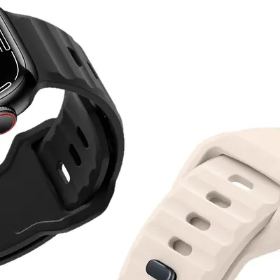 Silicone Strap with Diamond Buckle for Apple Watch Ultra 3 - 6