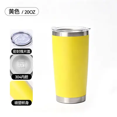 304 paslanmaz çelik 20oz çift katmanlı termos araba bardağı - 11